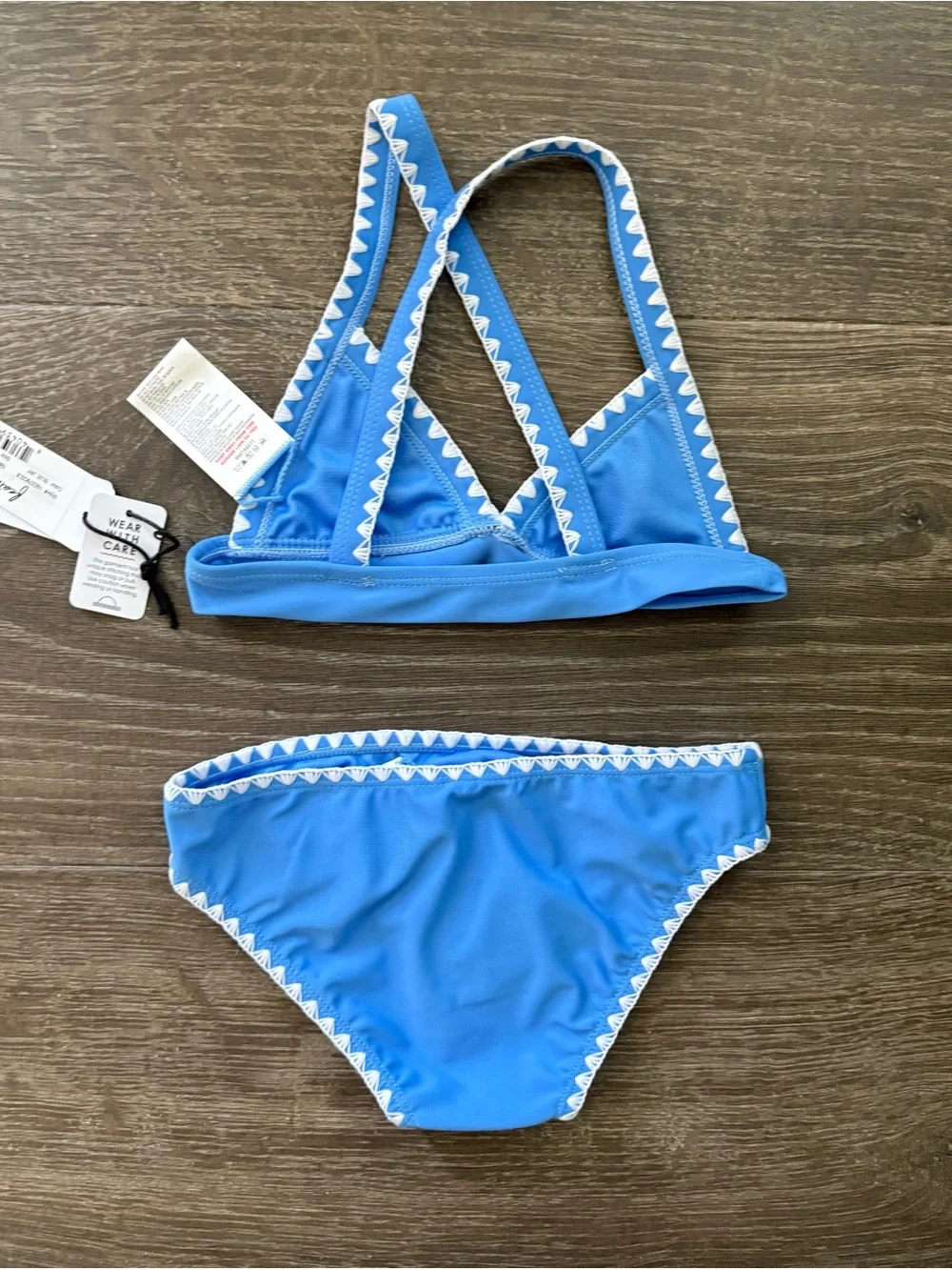 Feather 4 Arrow Coastline Whipstitch Trim UPF 50+ Bikini - Size 6 NEW!